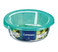 LUMINARC Boite ronde + couvercle Keep'n box 92 cl transparent et vert