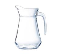 Luminarc - Broc à Anse Transparent - Verre Trempé - Compatible Lave-Vaisselle - Préhension Facile - Fabrication en France - Pichet Contenance 1 Litre
