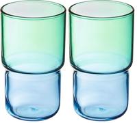 Luminarc - Collection Candy Mix - 6 Verres à eau colorés 32cl - Modèle Mix Mint - Fabriqués en France - Emballage renforcé (Lot de 2)