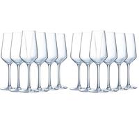 Luminarc - Collection Vinetis - 6 Flûtes 23 esign moderne et élégant - Fabriquées en France - Emballage renforcé (Lot de 2)
