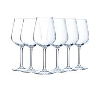 Luminarc - Collection Vinetis - 6 verres à pied 40 esign moderne et élégant - Fabriqués en France - Emballage renforcé