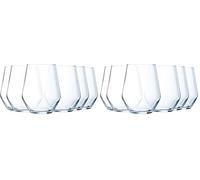 Luminarc - Collection Vinetis - 6 verres haut 40 esign moderne et élégant - Fabriqués en France - Emballage renforcé, Bleu (Lot de 2)