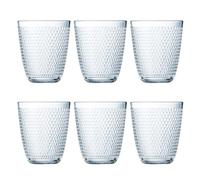 Luminarc Concept Pampille Lot de 6 verres hauts en verre 31 cl Sodo adaptés au réfrigérateur, ne passent pas au micro-ondes recyclable