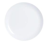 Luminarc Diwali Boîte de 6 assiettes plates Opale 25 cm Blanc | Blanc, verre opale, format rond, finition brillante, 25 cm, 6 pièces, passe au micro-ondes, passe au réfrigérateur