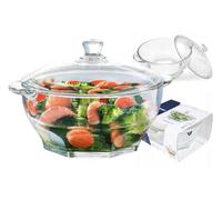 Luminarc Granity Bol à soupe avec couvercle en verre 2,5 l
