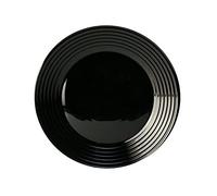 Luminarc L7614- Assiette plate 27cm Harena Noir Lot de 6