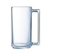 Luminarc - Mug 40 la Bonne Heure - Verre Trempé - Design Tendance - Poignée Ergonomique - Compatible Micro-Ondes et Lave-Vaisselle - Fabrication Française