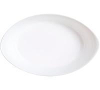 Luminarc - Plat ovale Blanc Smart Cuisine Carine 250°C - Plat à Four en Verre Innovant - Léger et Extra-Résistant - Nettoyage Facile - Fabrication en France - Dimensions 21x13 cm (Lot de 6)
