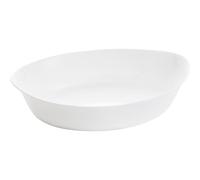 Plat À Four Ovale Blanc 32x20cm Smart Cuisine Carine 250°C - Luminarc - Opale Culinaire Extra Léger Et Résistant