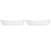 Luminarc - Plat rectangulaire Blanc Smart Cuisine Carine 250°C - Plat à Four en Verre Innovant - Léger et Extra-Résistant - Nettoyage Facile - Fabrication en France - Dimensions 34x25cm (Lot de 2)