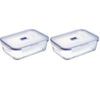 Luminarc Pure Box Active Récipient rectangulaire hermétique - 197 icolore (Lot de 2)