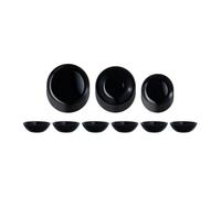 Luminarc Set 24 pièces Vaisselle Bloom Noir Lum 24 pièces