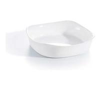 Plat À Four Carré Blanc 23x23cm Smart Cuisine Carine 250°C - Luminarc - Opale Culinaire Extra Léger Et Résistant