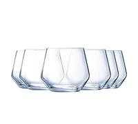 Luminarc Verre à Eau Vinetis 36 cl Lot de 6 | Verre transparent résistant, gobelet pour jus, soda et whisky, compatible lave-vaisselle, fabriqué en France