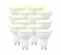 Luminea 12 spots LED GU10 - 7 W - 540 lm - Blanc chaud