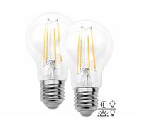 Luminea 2 ampoules E27 filament LED 806 lm avec détecteur de luminosité