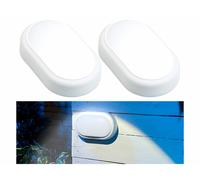 Luminea 2 lampes LED ovales antichoc 15 W - 1050 lm - Blanc