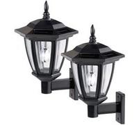 Luminea Home Control 2 lanternes solaires design rétro LED 25 Lm