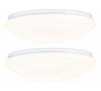 Luminea 2 plafonniers LED utilisables comme appliques murales - Ø 38 cm - Blanc chaud