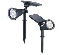 Luminea 2 spots solaires à LED avec piquet 200 lm / 1,5 W