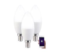 Luminea 3 ampoules à LED connectéea E14 Blanc réglable LAV-90.w