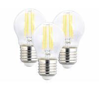 Luminea 3 ampoules LED filament E27 à intensité variable - 4 W - 470 lm - Blanc chaud