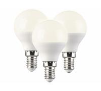 Luminea 3 ampoules LED P45 E14 - 5 W - 400 lm - Blanc chaud