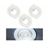 Luminea 3 cadres de montage pivotants pour spot encastrable
