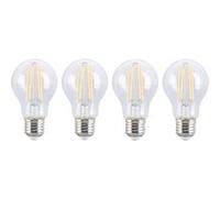 Luminea Home Control Ampoules LED à filament E27 7,2 W 806 lm Blanc chaud Pack de 4