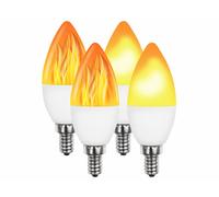 Luminea 4 ampoules LED E14 effet flamme avec 3 modes d'éclairage