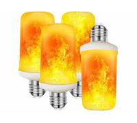 Luminea 4 ampoules LED E27 avec effet flamme