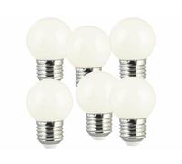 Luminea 6 ampoules LED E27 / G45 / 50 lm / 1 W / 2700 K