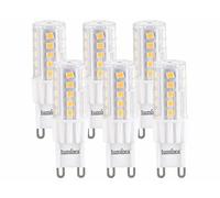 Luminea 6 ampoules LED G9 - 4.5 W - 480 lm - Blanc chaud