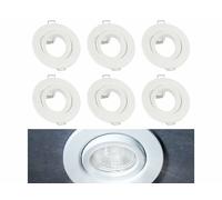 Luminea 6 cadres de montage pivotants pour spot encastrable