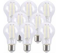 Luminea 8 ampoules LED à filament E27 - 7,2 W - 806 lm - Blanc lumière du jour