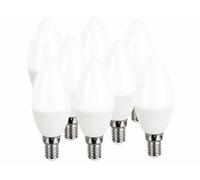 Luminea 8 ampoules LED E14 bougies - 470 lm - Blanc neutre