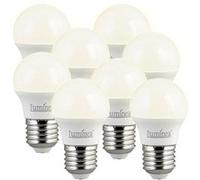 Luminea 8 ampoules rétro LED E27 3 W - Blanc chaud