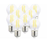 Luminea 9 ampoules LED filament E27 à intensité variable - 4 W - 470 lm - Blanc chaud