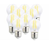 Luminea 9 ampoules LED filament E27 à intensité variable - 4 W - 470 lm - Blanc neutre
