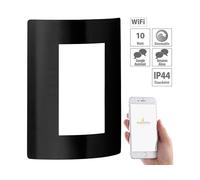 Luminea Applique murale connectée 600 lm compatible commandes vocales - noir