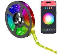 Luminea Home Control Bande LED RVB USB connectée à commandes vocales - 2 m