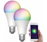Luminea Home Control 2 ampoules LED connectées E27 / 9 W / RVB / CCT LAV-150.rgbw
