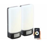 Luminea Home Control 2 appliques murales LED connectées 850 lm avec capteur PIR