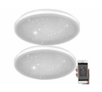 Luminea Home Control 2 plafonniers ciel étoilé connectés et compatibles avec Alexa & Google Assistant