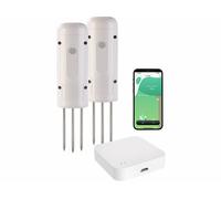 Luminea Home Control 2 thermomètres-hygromètres de sol connectés ZigBee avec passerelle wifi