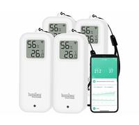 Luminea Home Control 4 capteurs de température et d'humidité de l'air connectés