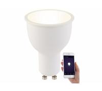 Luminea Home Control Ampoule LED connectée GU10 4,5 W compatible Alexa LAV-45.m - Blanc chaud