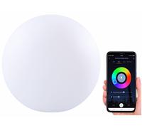 Luminea Home Control Boule lumineuse connectée sans fil pour extérieur RVBB / 576 lm / Ø 40 cm