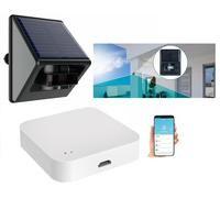 Luminea Home Control Capteur de mouvement PIR solaire connecté compatible ZigBee avec passerelle wifi