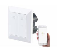 Luminea Home Control Double interrupteur connecté avec commande vocale LHC-52
